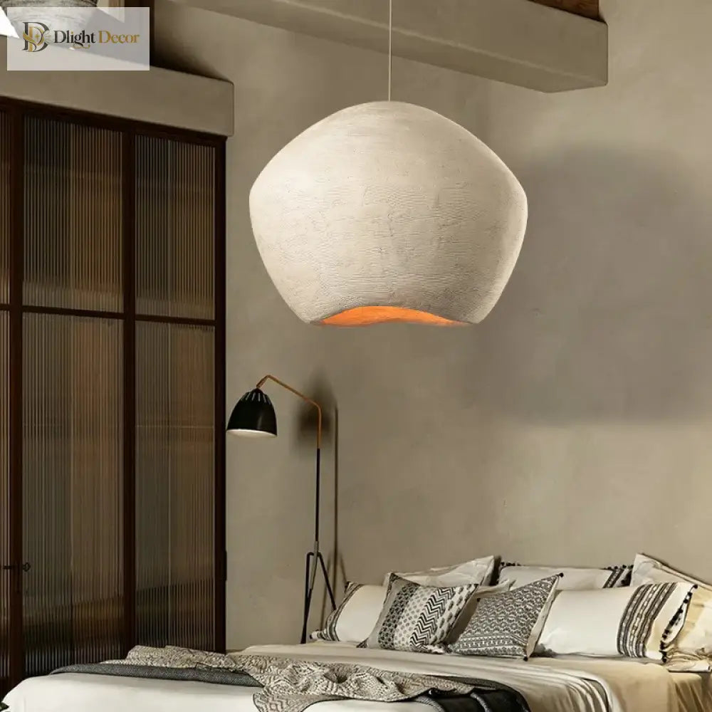 Nordic Minimalist Wabi-Sabi Art Pendant Light for Bedroom – view 2