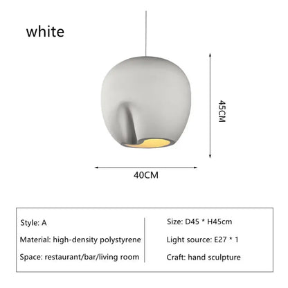Nordic Minimalist Wabi-Sabi Art Pendant Light for Bedroom – view 7