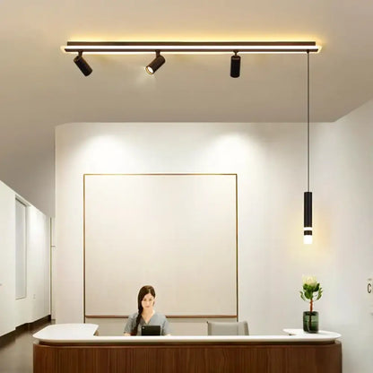Nordic Linear Spotlight Pendant Light for Dining Room and Kitchen – view 5