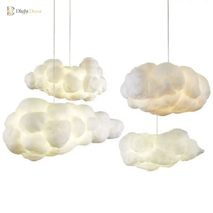 Nordic Silk Cloud Pendant Light for Living Room and Lobby – view 6