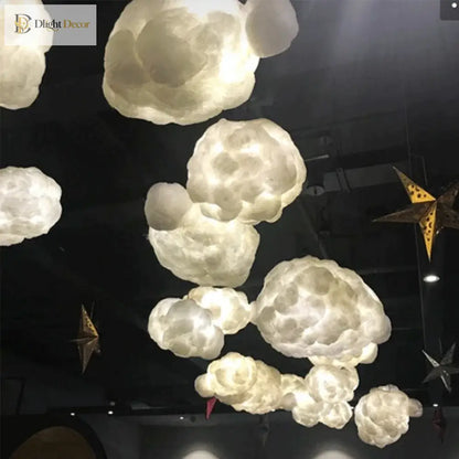 Nordic Silk Cloud Pendant Light for Living Room and Lobby – view 4
