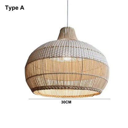 Nordic Gyro Rattan Pendant Light for Kitchen Island, E27 – view 13