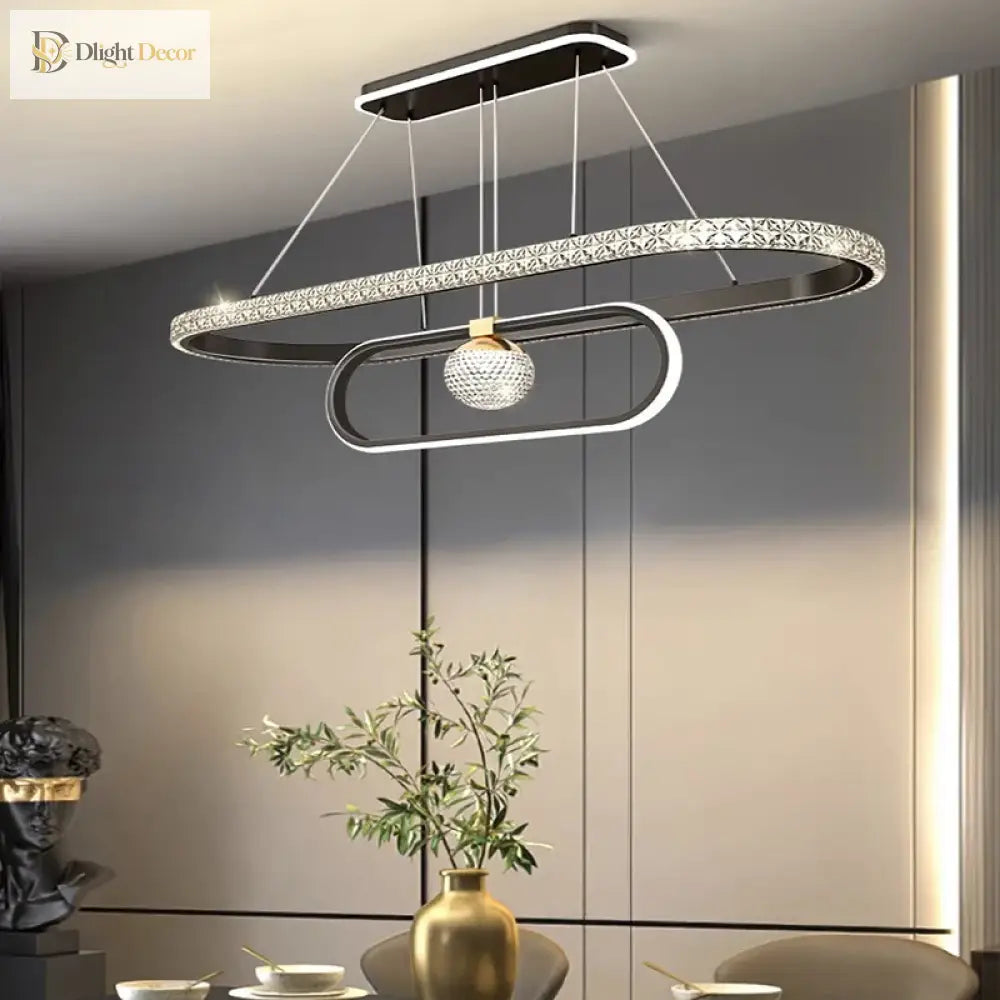 Nordic Signature Black Chandelier for Dining Room with Dimming – view 3