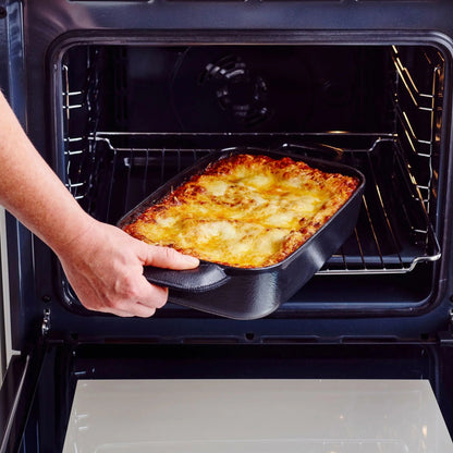 12 x 8 Inch Enameled Cast Iron Roasting Pan with Handles – view 3