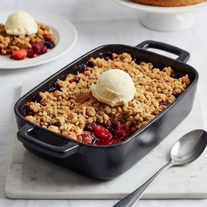 12 x 8 Inch Enameled Cast Iron Roasting Pan with Handles – view 2