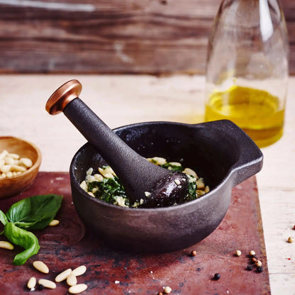 Enameled Cast Iron Mortar and Pestle Set, 2-Cup – view 2
