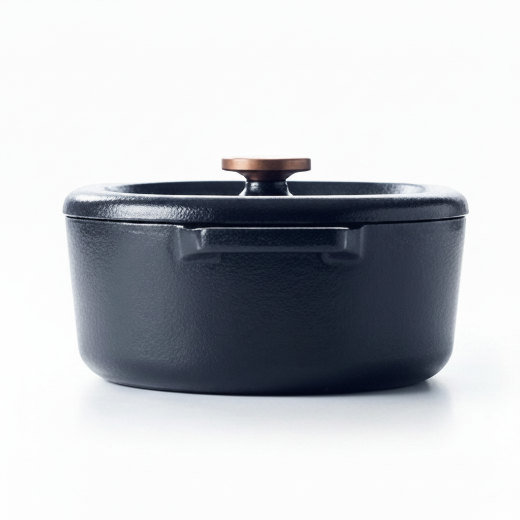 6-Quart Enameled Cast Iron Oval Dutch Oven with Lid – view 5