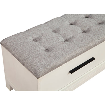 Nova Storage Bench with Two Drawers and Bronze Hardware – view 12