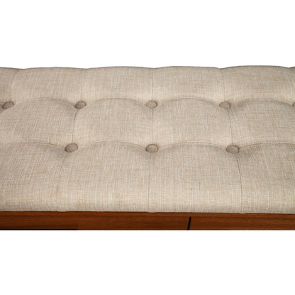 Nova Storage Bench with Two Drawers and Bronze Hardware – view 7