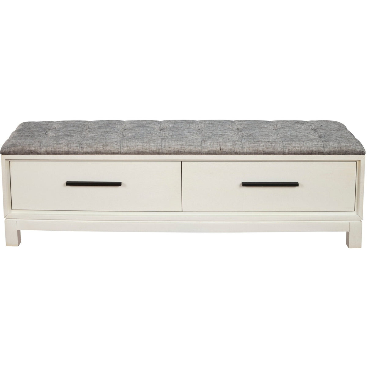 Nova Storage Bench with Two Drawers and Bronze Hardware – view 11