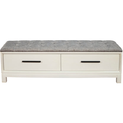 Nova Storage Bench with Two Drawers and Bronze Hardware – view 11