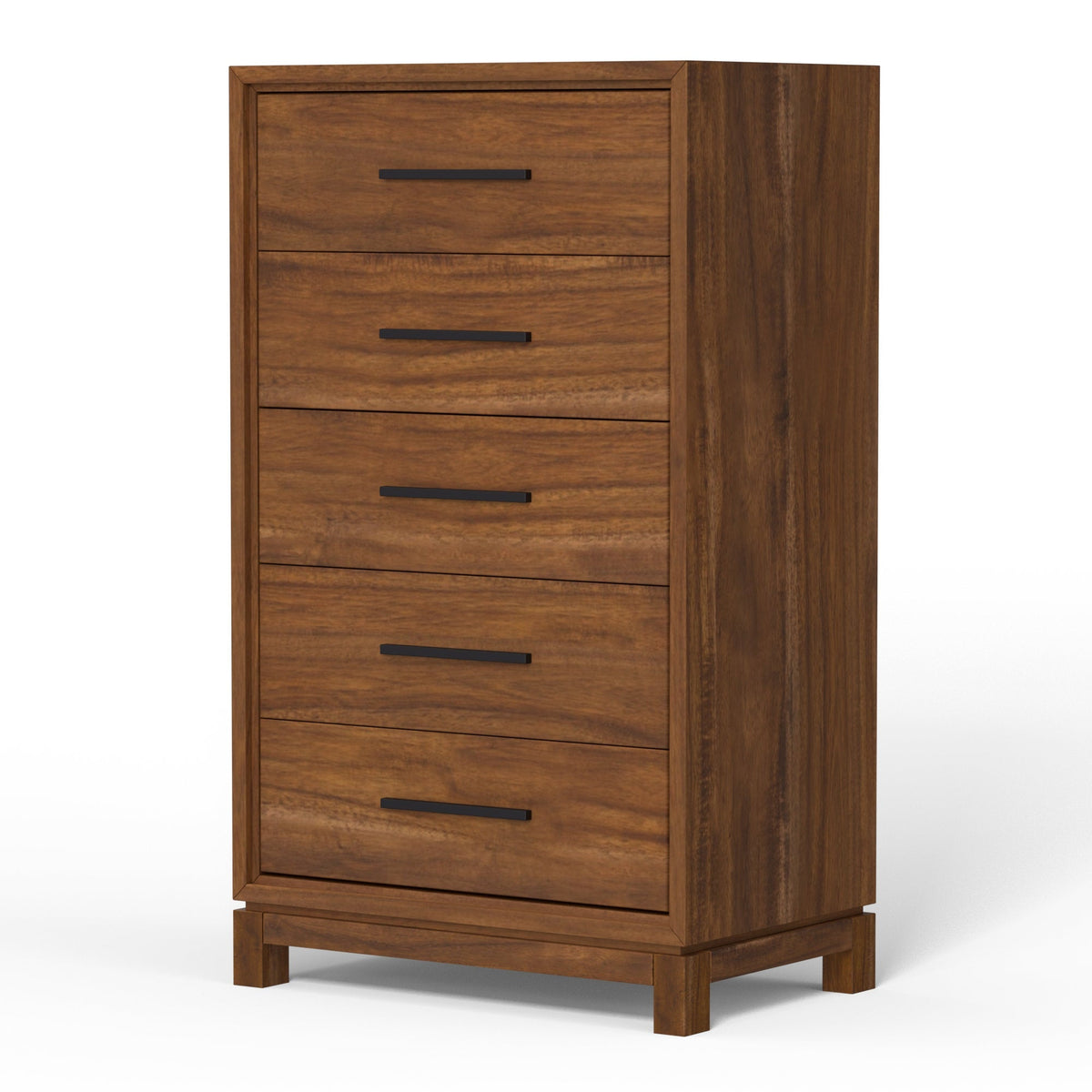 Nova 5-Drawer Chest with Bronze Hardware and Dovetail Drawers – view 3