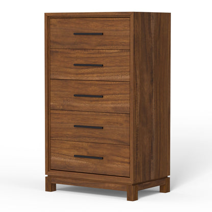 Nova 5-Drawer Chest with Bronze Hardware and Dovetail Drawers – view 3