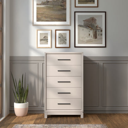Nova 5-Drawer Chest with Bronze Hardware and Dovetail Drawers – view 7