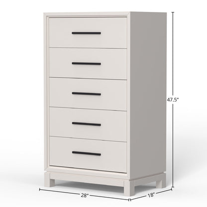 Nova 5-Drawer Chest with Bronze Hardware and Dovetail Drawers – view 12