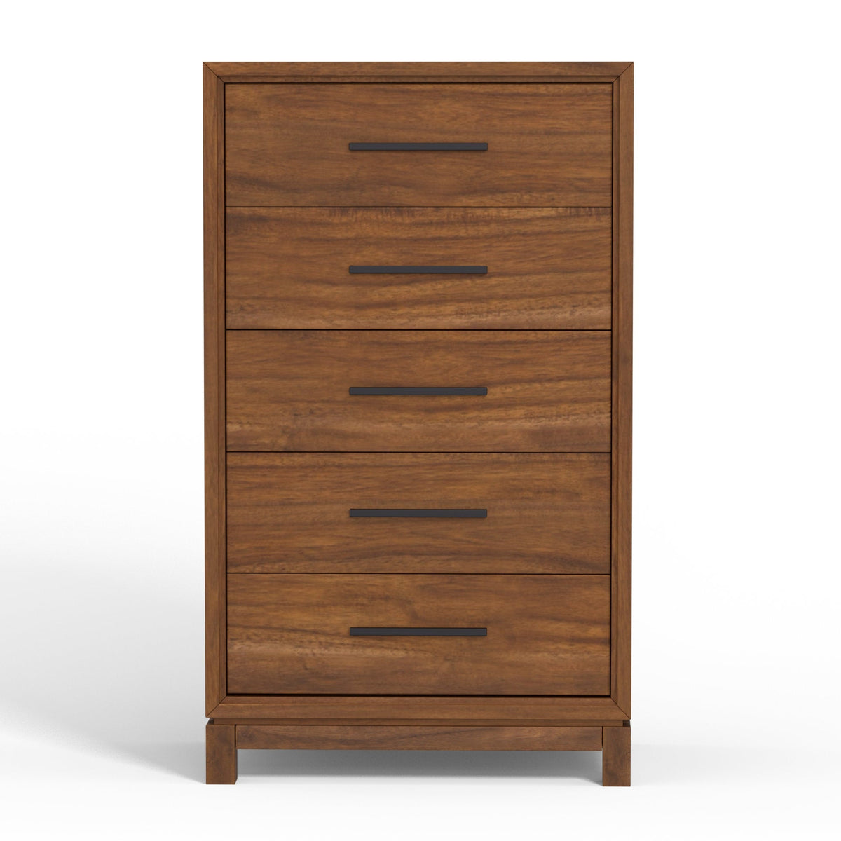 Nova 5-Drawer Chest with Bronze Hardware and Dovetail Drawers – view 2