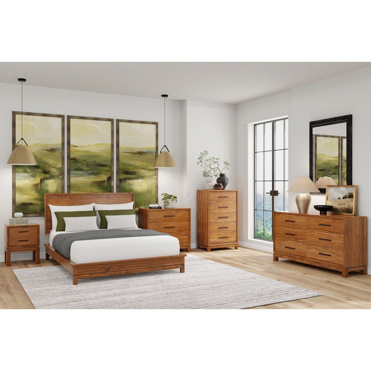 Nova 5-Drawer Chest with Bronze Hardware and Dovetail Drawers – view 4