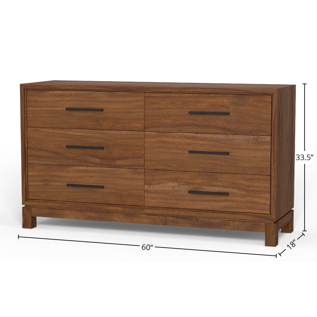 Nova 6-Drawer Dresser with Bronze Hardware and Dovetail Drawers – view 11