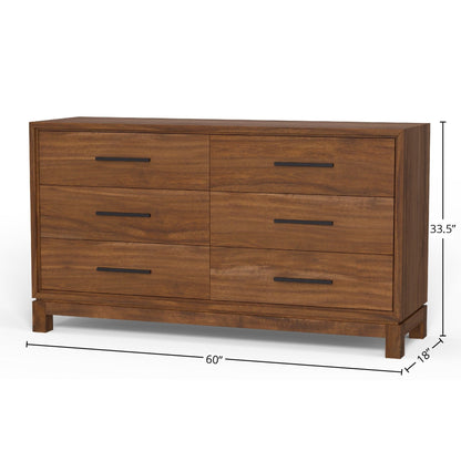 Nova 6-Drawer Dresser with Bronze Hardware and Dovetail Drawers – view 11