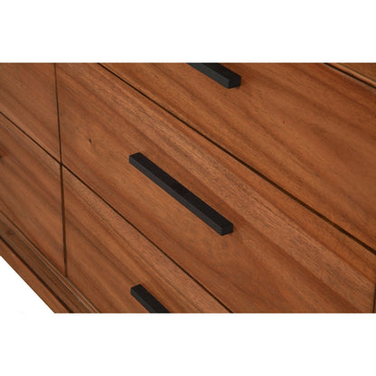 Nova 6-Drawer Dresser and Mirror Set with Bronze Hardware – view 7