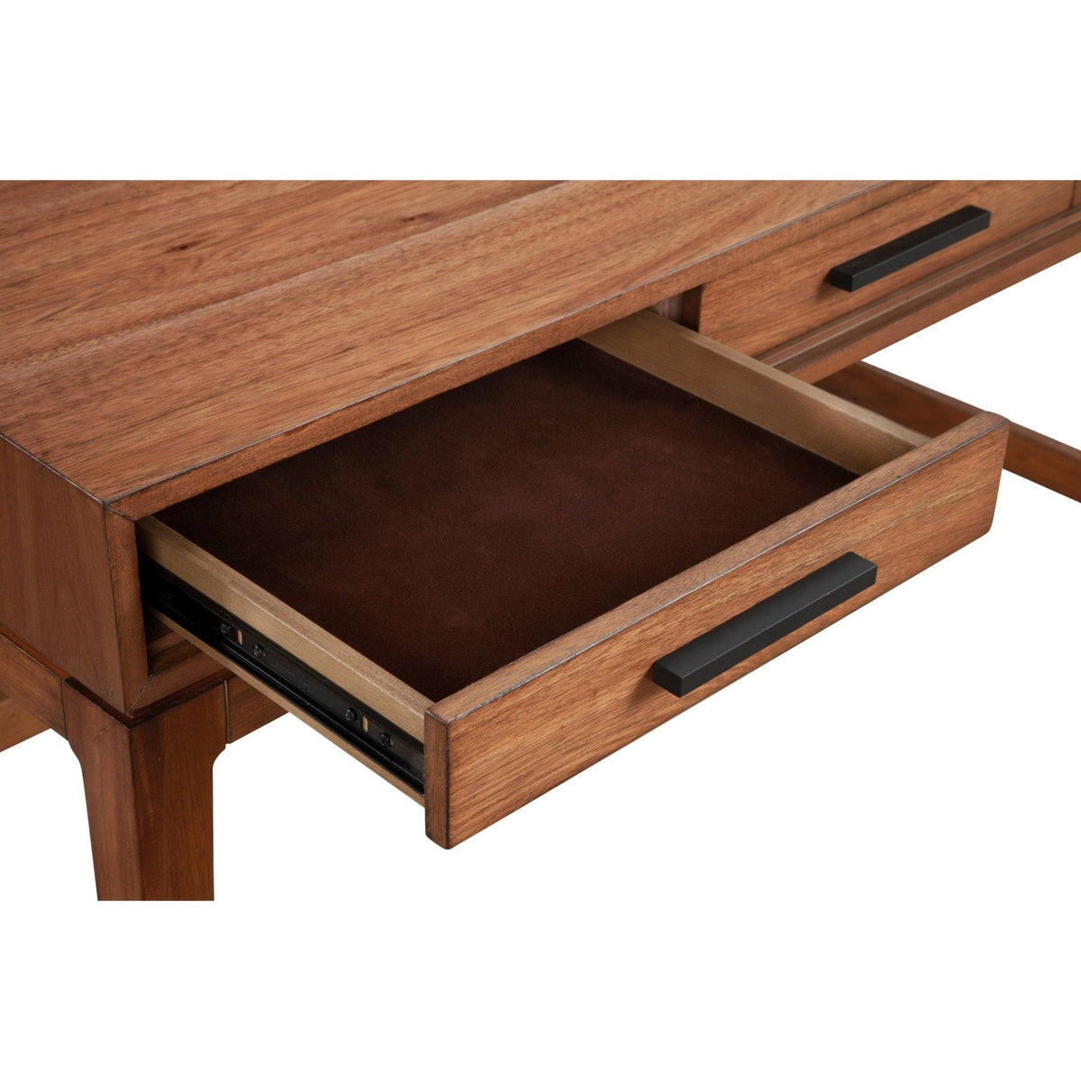 Nova Large Desk with 3 Drawers and Bronze Hardware – view 3