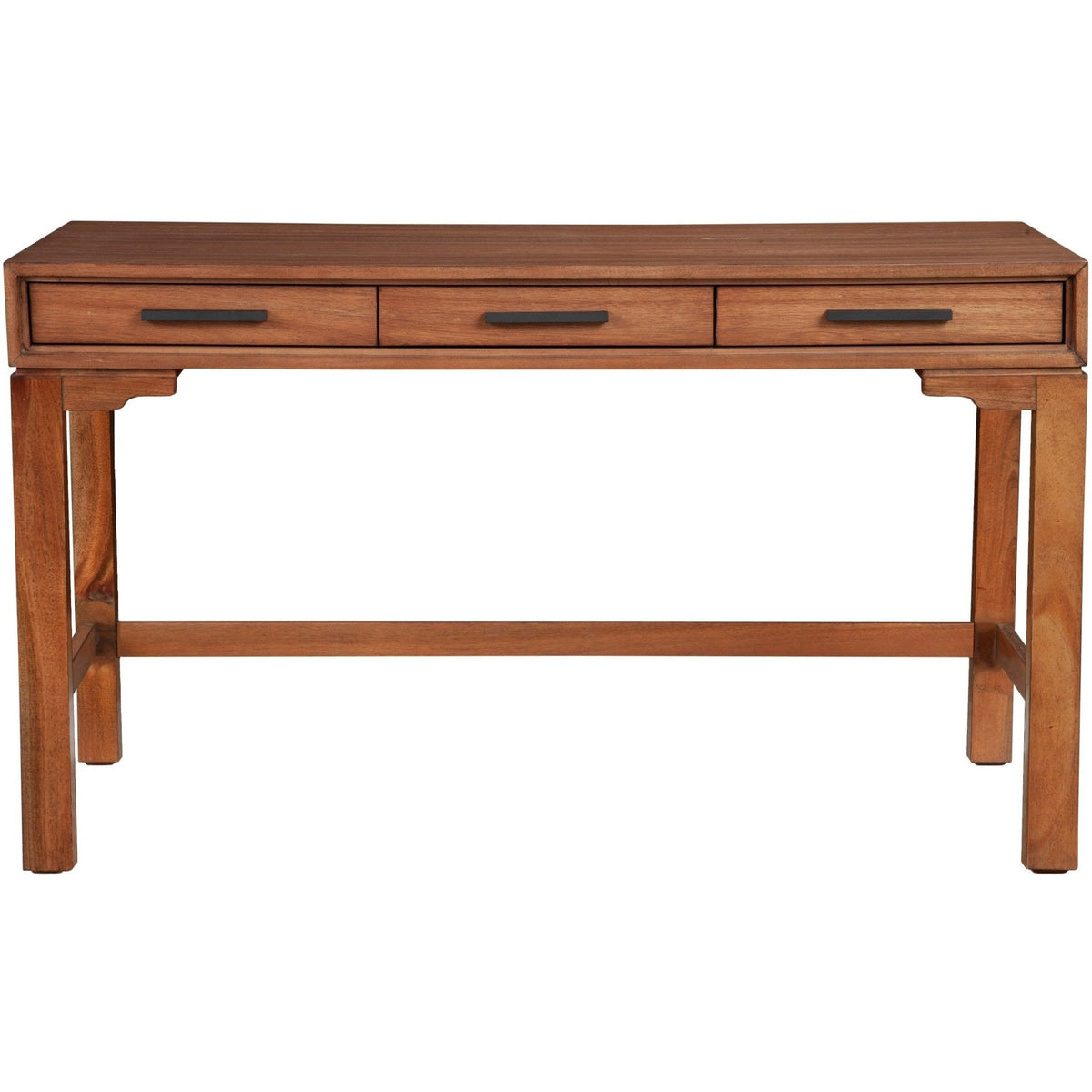 Nova Large Desk with 3 Drawers and Bronze Hardware – view 2