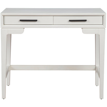 Nova Mini Desk with 2 Drawers and Bronze Hardware – view 2