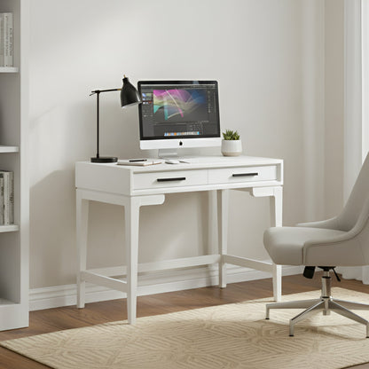 Nova Mini Desk with Storage Drawers, Two Finishes