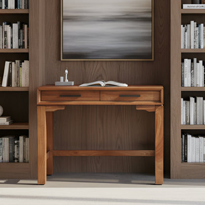 Nova Mini Desk with 2 Drawers and Bronze Hardware – view 13