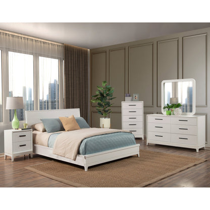 Nova Two-Drawer Nightstand with Felt-Lined Drawer and Bronze Pulls – view 11
