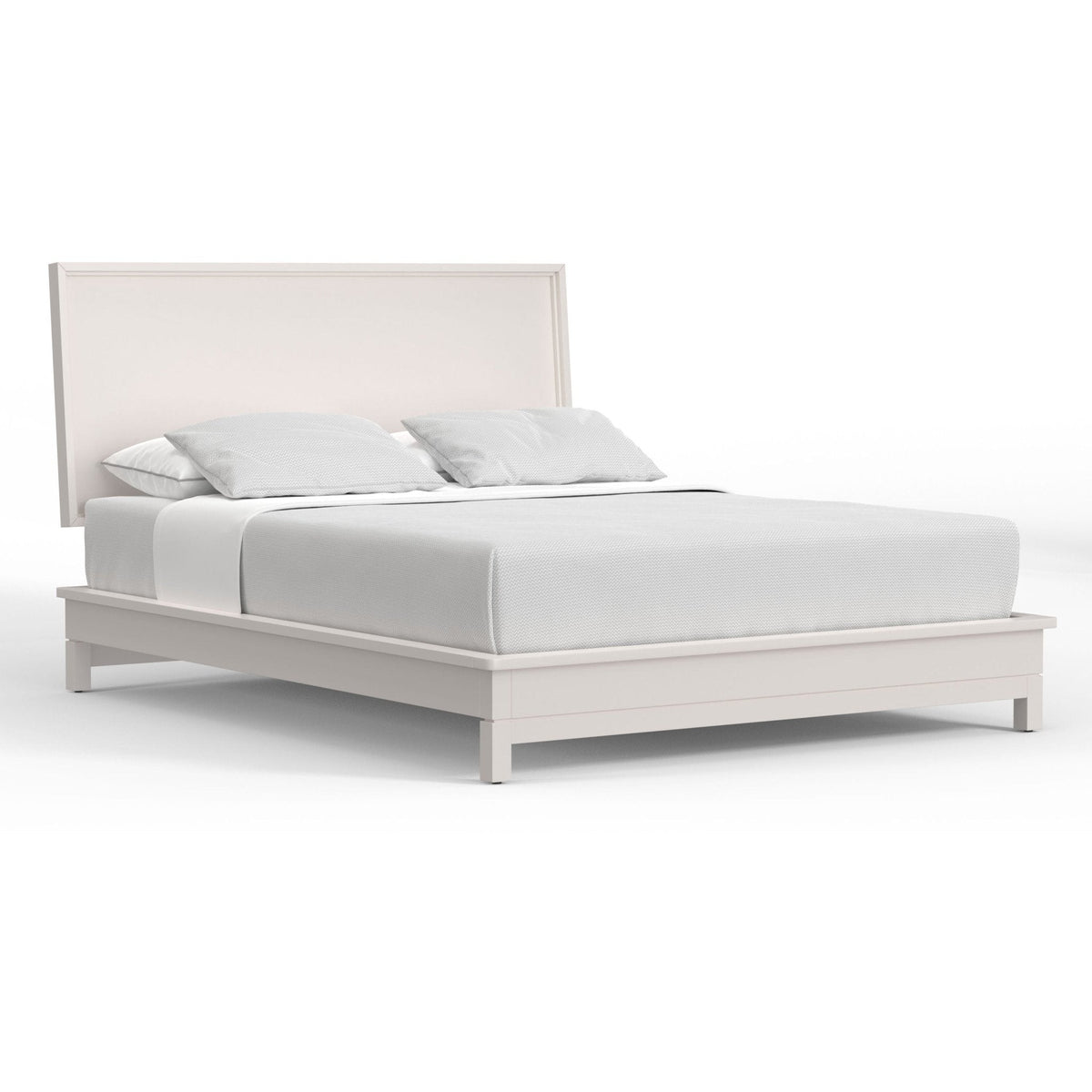 Nova Platform Bed in Chalk White with 12-Slat Support – view 4