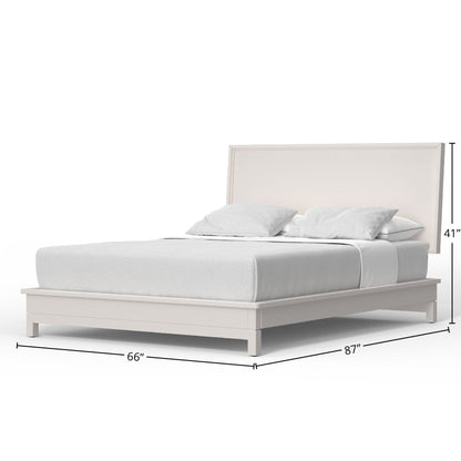 Nova Platform Bed in Chalk White with 12-Slat Support – view 10