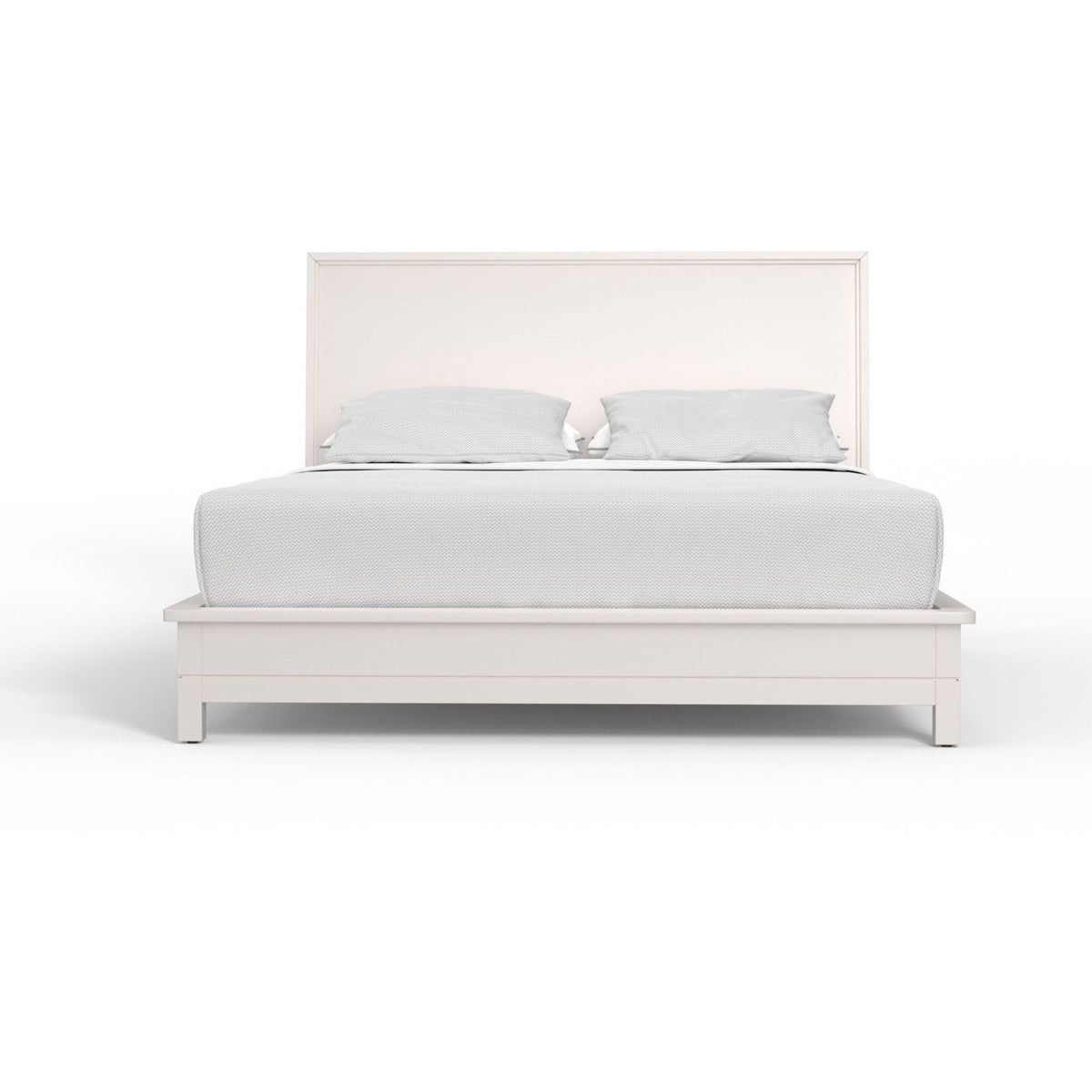 Nova Platform Bed in Chalk White with 12-Slat Support – view 3