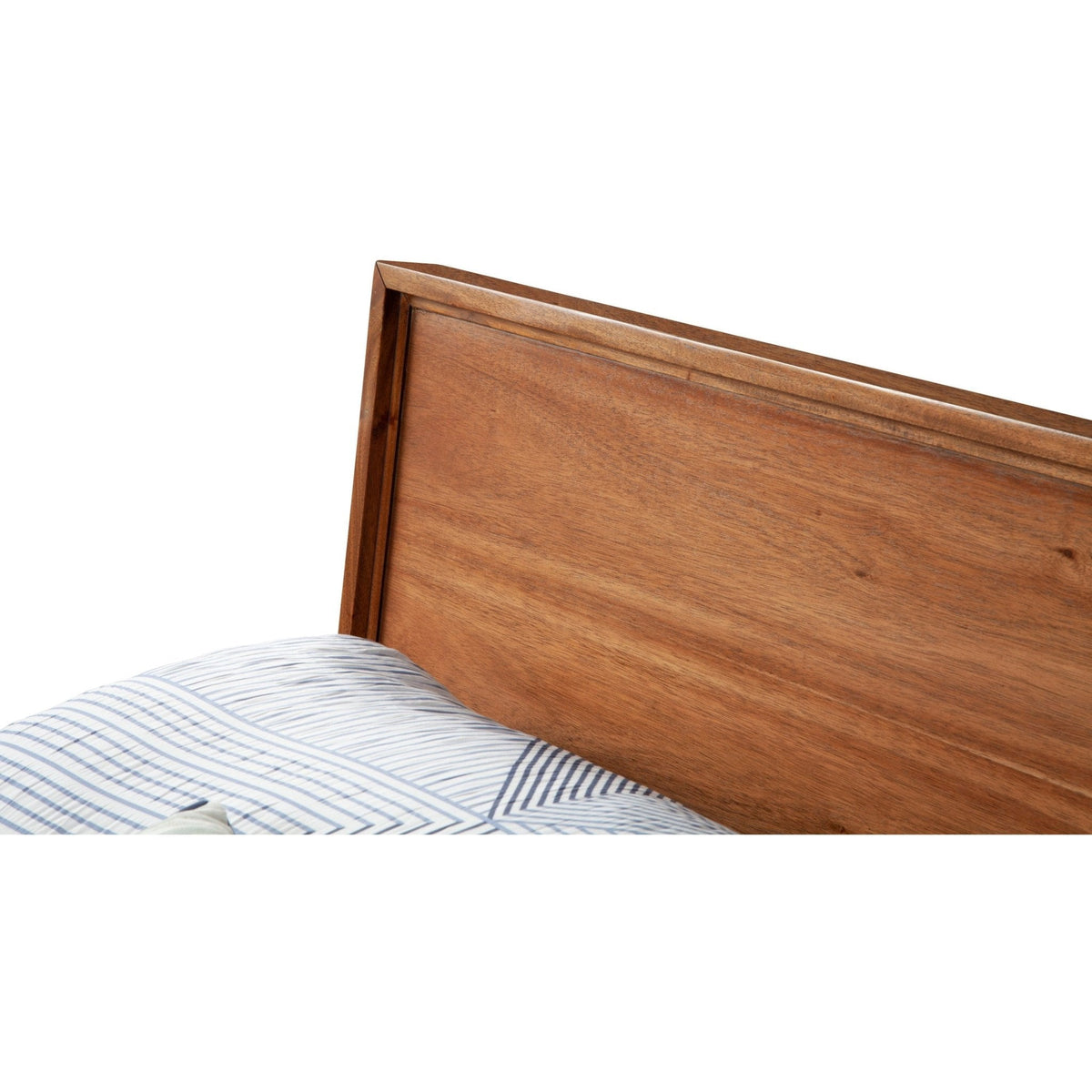 Nova Solid Wood Platform Bed in Honey Maple with 12 Slats – view 4