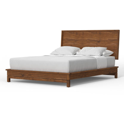 Nova Solid Wood Platform Bed in Honey Maple with 12 Slats – view 2