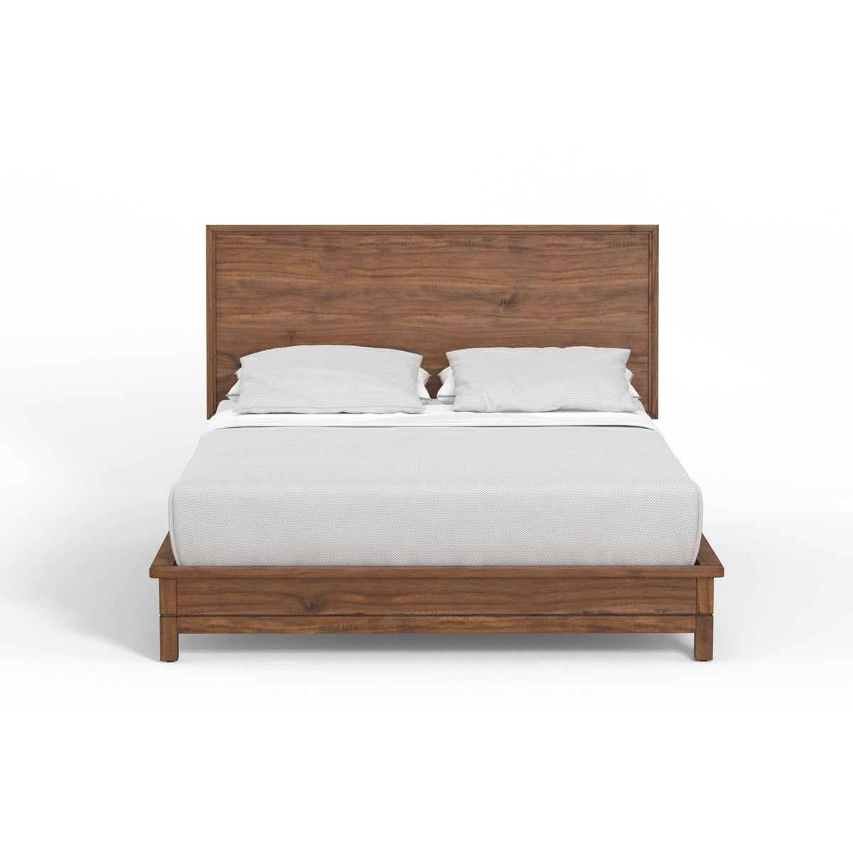 Nova Solid Wood Platform Bed in Honey Maple with 12 Slats – view 3