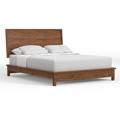 Nova Solid Wood Platform Bed in Honey Maple with 12 Slats – view 5