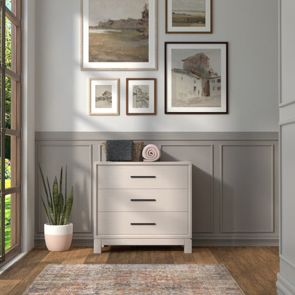 Nova Small 3-Drawer Chest with Bronze Hardware – view 7