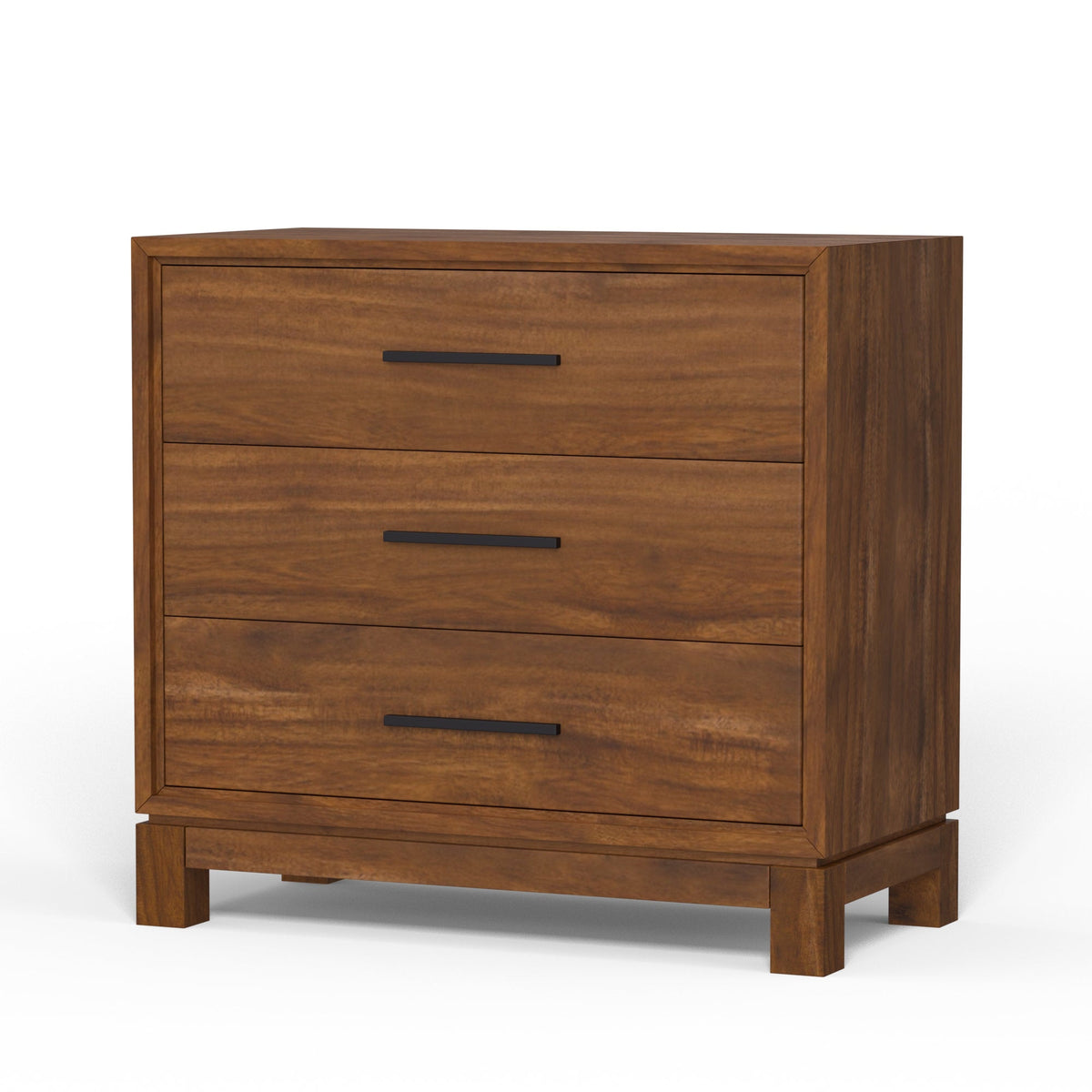 Nova Small 3-Drawer Chest with Bronze Hardware – view 3