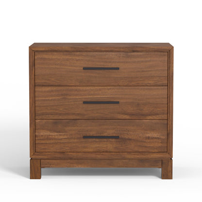 Nova Small 3-Drawer Chest with Bronze Hardware – view 2