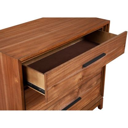 Nova Small 3-Drawer Chest with Bronze Hardware – view 4