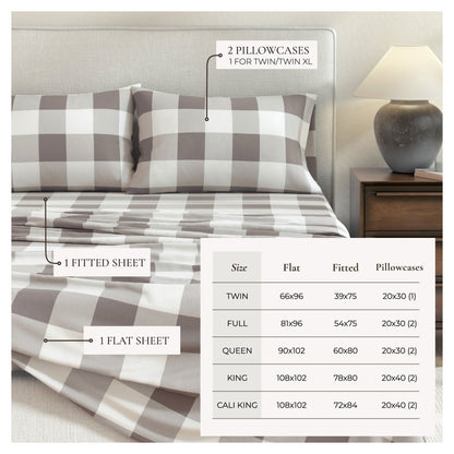 Turkish Cotton Flannel Sheet Set – Belle Collection – view 9