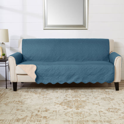 Medallion Stitch Furniture Protector – Elenor Collection Sofa Cover – view 43