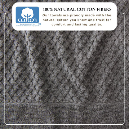 Cotton Diamond Waffle Weave Bath Towel Set – Grayson Collection – view 151