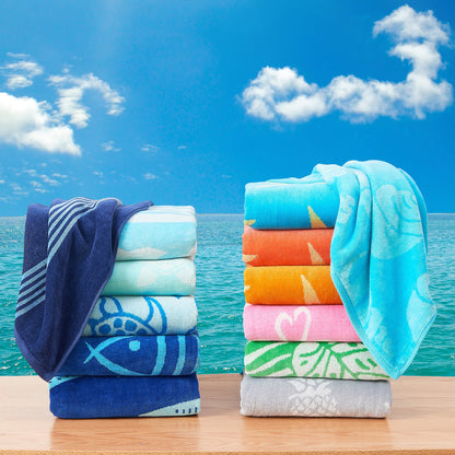 Maui Collection Cotton Velour Beach Towels, 30 x 60 Inch 2 or 4 Pack – view 54
