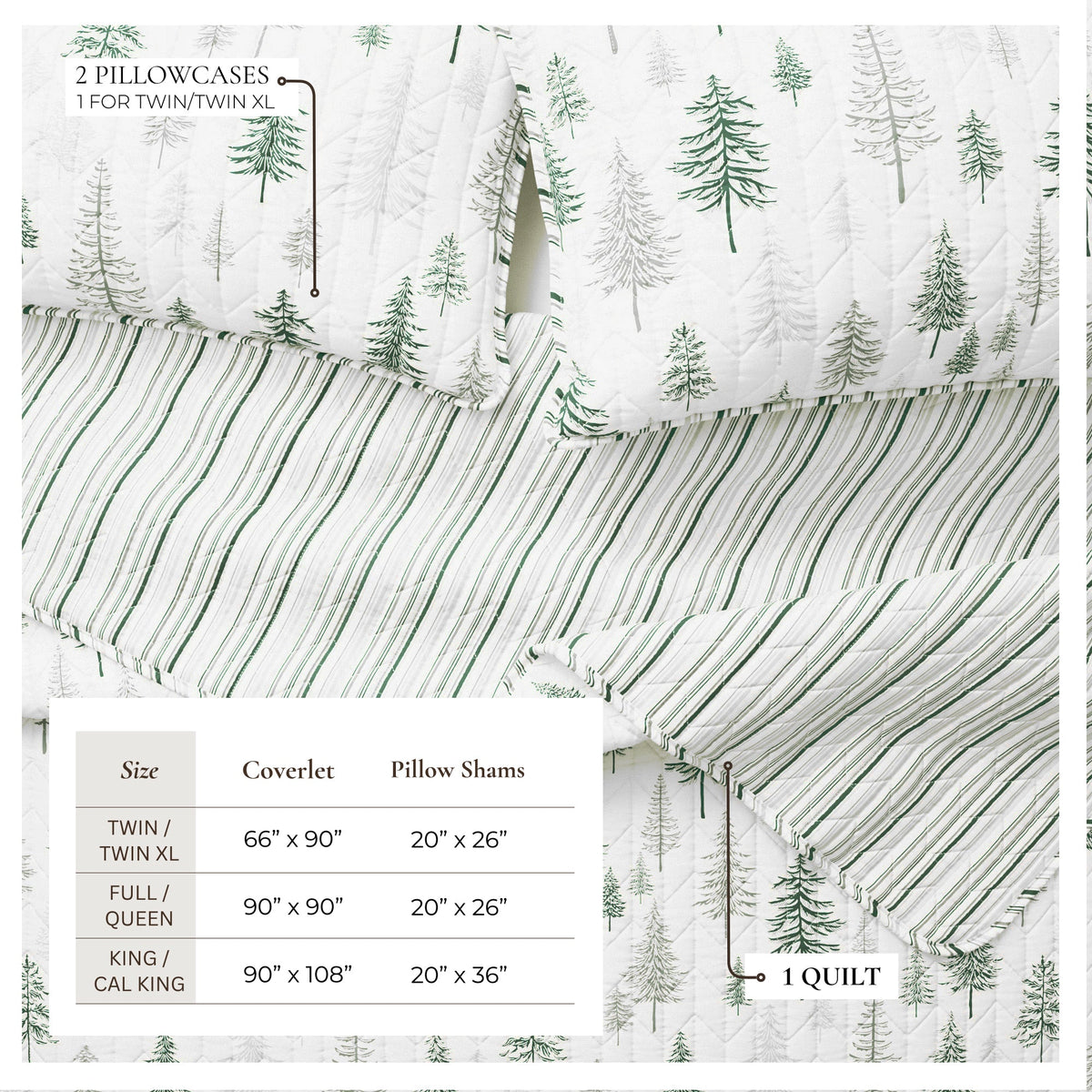 Rustic Woodland Landscape Reversible Quilt Set – Matthew Collection – view 21