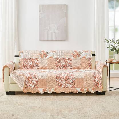 Reversible Patchwork Furniture Protector – Langdon Collection Sofa Cover – view 91