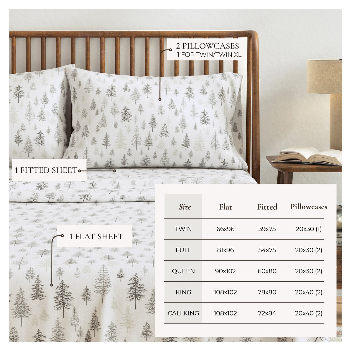 Turkish Cotton Flannel Sheet Set – Stratton Collection – view 14