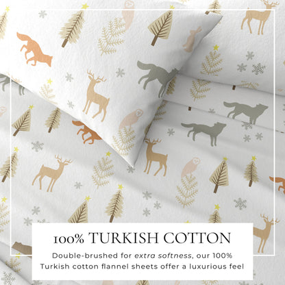Turkish Cotton Flannel Sheet Set – Stratton Collection – view 68