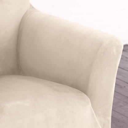 Velvet Stretch Slipcover – Gale Collection Form-Fit Sofa Cover – view 12